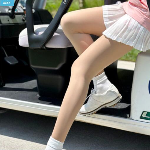 韩国代购TechSkin高尔夫防晒提臀拼接过膝丝袜连袜裤40D+80D