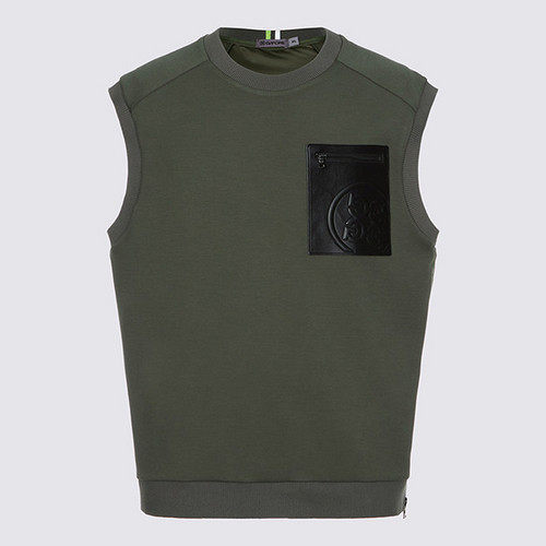 韩国代购G4高尔夫球服25年男士冬季秋冬百搭圆领配色运动无袖背心