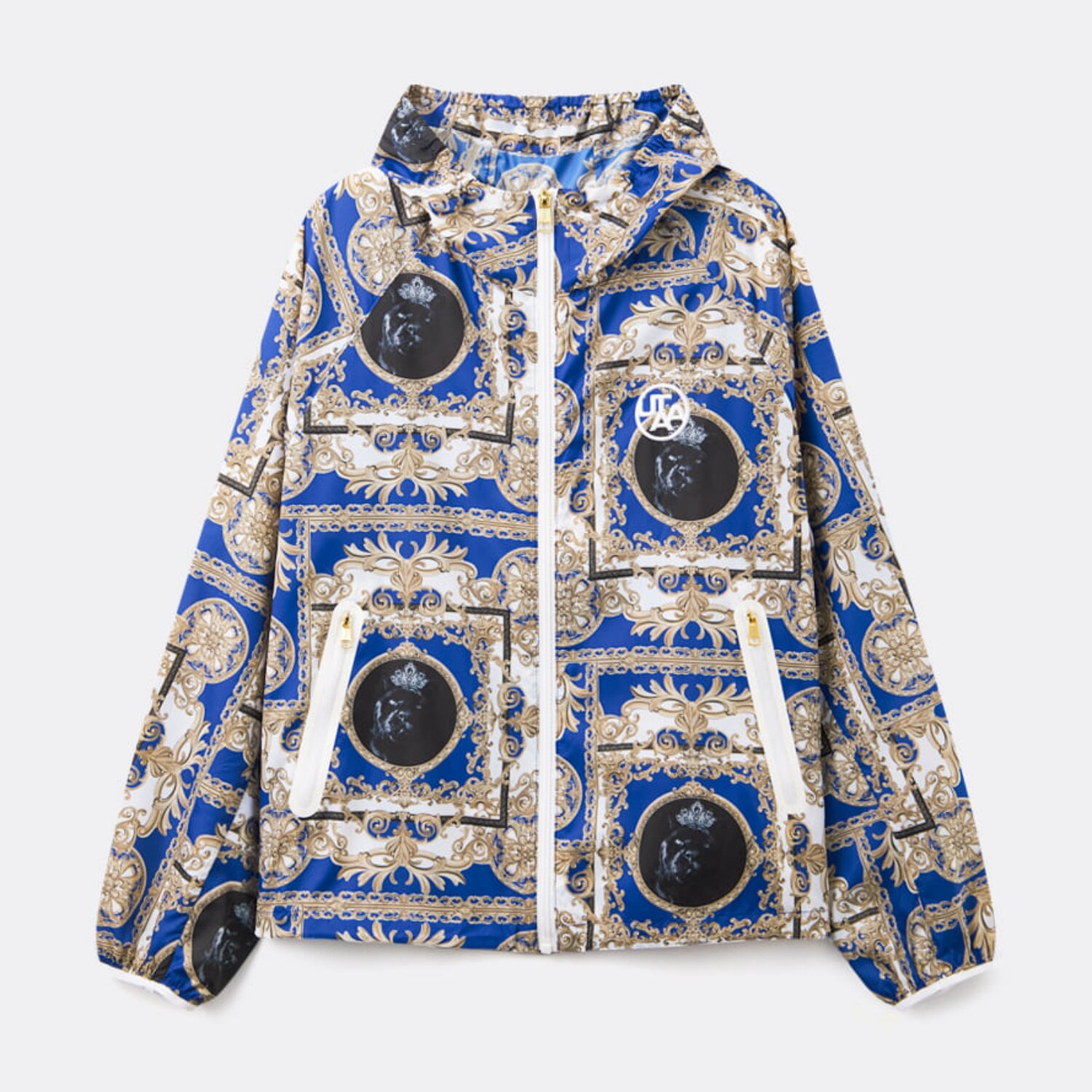 韩国代购UTAA高尔夫球服26春夏女士时尚图案运动休闲连帽风衣外套