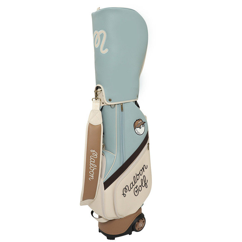 malbon韩国代购男女同款25秋款高尔夫球包带轮拉杆便携球杆包休闲