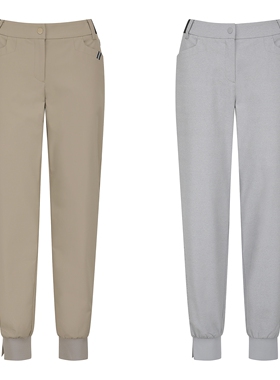 韩国代购MASTERBUNNY高尔夫球服26春夏女士百搭系扣束脚运动长裤