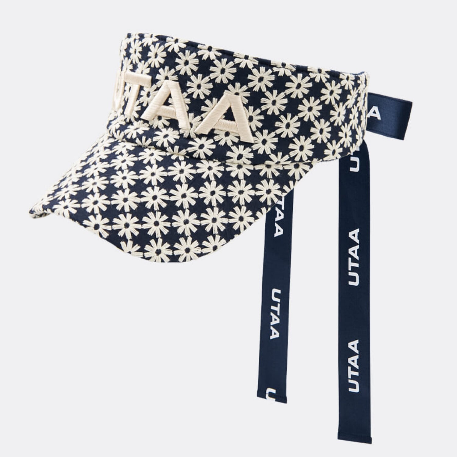 韩国代购UTAA高尔夫球帽26春季女士百搭休闲丝带空顶遮阳板鸭舌帽