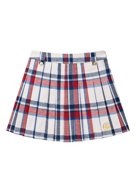 韩国代购UTAA高尔夫球服25女士秋冬运动百搭时尚格子配色百褶短裙