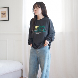 韩国代购Pivvee高尔夫球服26年春夏女士运动百搭舒适简约长袖T恤