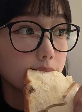 高级感小香眼镜框女可配度数TR90黑框素颜猫眼防蓝光眼镜近视镜框