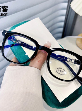 M30157新款潮流TR眼镜框 小红书防蓝光平光近视镜 时尚金属装饰架