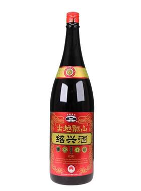 古越龙山绍兴酒大金龙8年酒龄黄酒17度1.8L光瓶装无礼盒八年陈