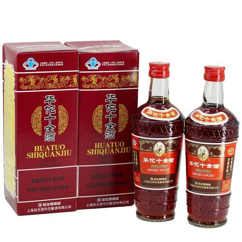 华佗牌上海冠生园华佗十全酒24.5度445ml瓶装