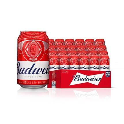百威啤酒经典醇正330ml*12罐全球新装上市官方正品