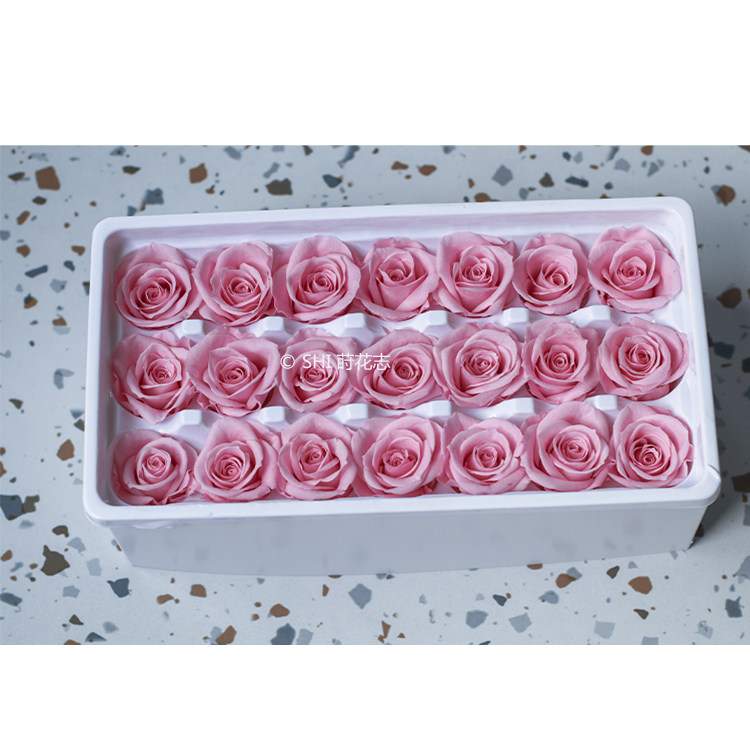 永生花玫瑰干花手工礼盒玻璃罩材料包永生玫瑰花a级盒装玫瑰花店