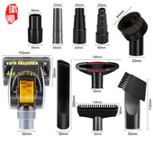 吸尘器配件外径32mm通用通配所有同径窗帘刷地刷转接头除螨仪套装