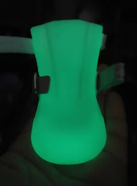 FOKWOW富汪软胶一体夜光雨鞋轻便好穿大狗小狗防滑水鞋全防水雨鞋