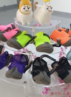 FOKWOW屋内穿夏季网鞋老年犬幼犬轻便透气防滑室内静音软鞋宠物鞋