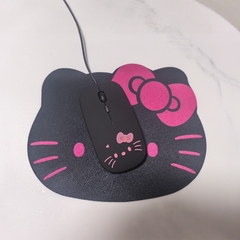 超薄卡通静音kitty有线鼠标女生通用联想华为荣耀笔记本台式电脑