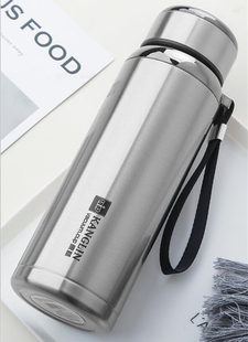 康林保温杯304不锈钢大容量便携保温壶运动水杯茶杯车载杯1000ML