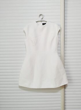 欧美女甜美白色礼服连衣裙蓬蓬裙