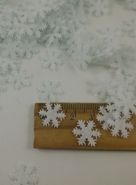 各尺寸圣诞节白色雪花款不织布儿童幼儿园免裁剪手工diy材料配件