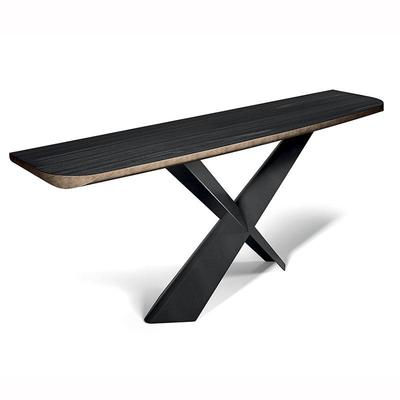 轻奢入户玄关桌正对门走廊门厅长条桌子靠墙不锈钢窄玄关小条案