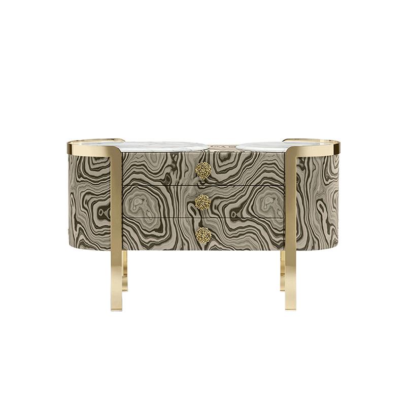 轻奢玄关柜高端入户客厅靠墙储物柜现代设计师别墅餐边柜鞋柜定制