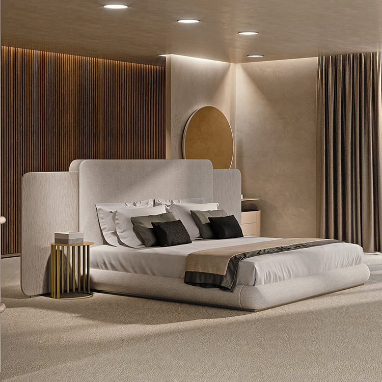 高端定制实木床现代轻奢双人床