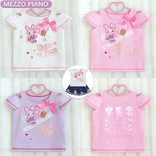 钢琴家MP可爱儿童趣短袖日系甜心软妹蝴蝶结小兔女儿服上衣夏装