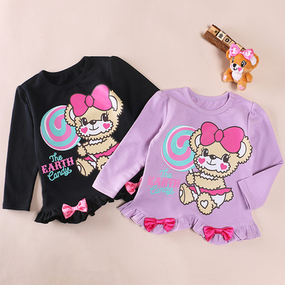 Earthmagic同款女童可爱长袖T恤
