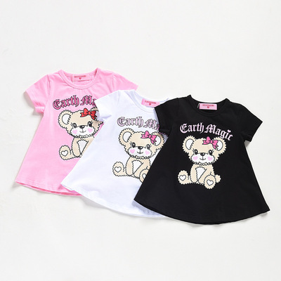 earthmagic熊头伞裙摆式短袖t恤