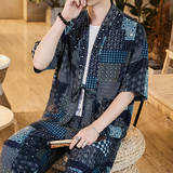 大码情侣男女防晒衣服夏装外套风棉麻休闲沙滩服F03-F06/P45，男装衬衫，钱塘713