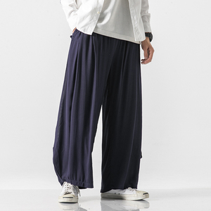 秋冬新款 风情侣阔腿裤太极裤民族服装裤子 K77/P100 控138图片
