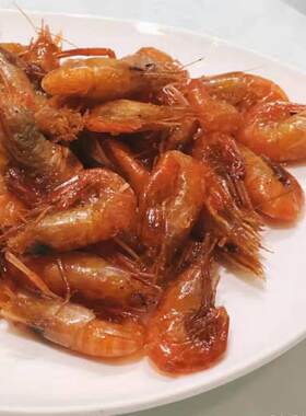 上海光明邨大酒家自制熟食油爆虾500g光明村特大对虾干货海鲜零食