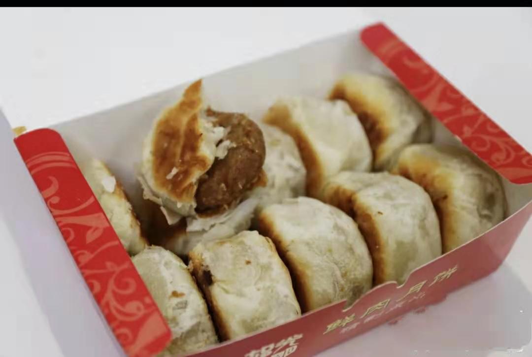 上海光明邨招牌鲜肉月饼 当天现烤苏式酥皮网红蟹粉月饼 真空冷运