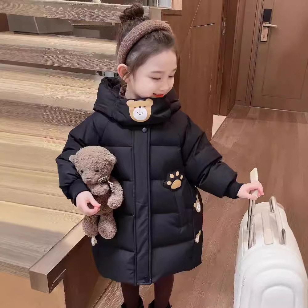 女童冬装棉服2025新款儿童冬季韩版棉衣女宝宝洋气秋冬款棉袄