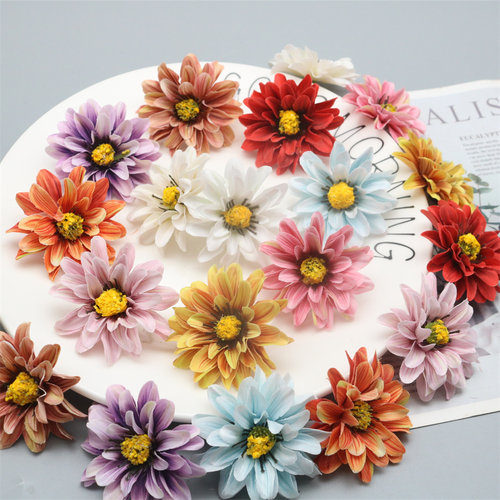 复古小菊花花朵头饰装饰花配件