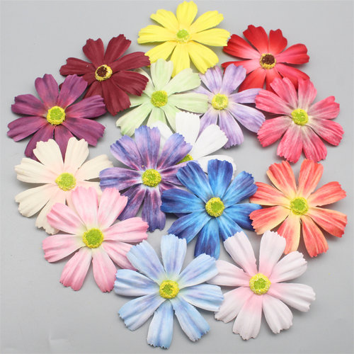 仿真格桑花绢布花环材料装饰花