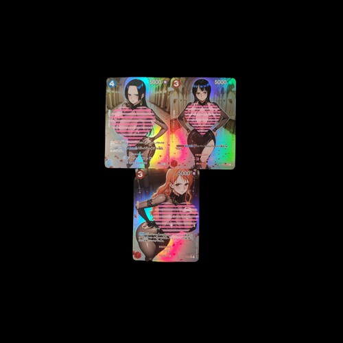 满百包邮 女帝＆娜美＆罗宾 绝赞黑丝 3张 彩闪工艺63*88mm
