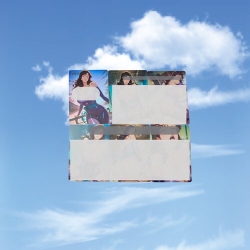 忆童年 CAT'S EYE 来生泪の战损紧身衣 3张 折光彩闪63*88mm