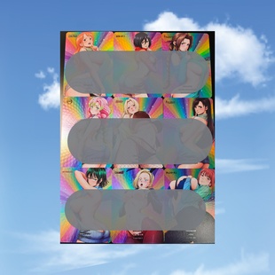 88mm 折光彩闪9张63 动漫女神合辑 蒂法娜美吹雪18号纲手玛奇玛