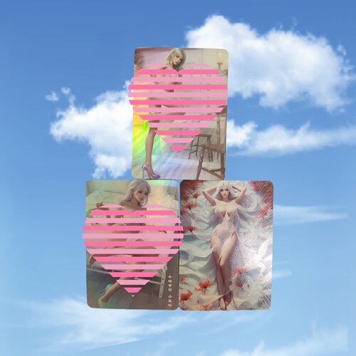 古风国漫女神系列 斗破苍穹 小医仙の维密秀 3张 折光彩闪63*88mm