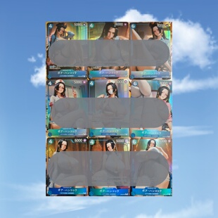 opcg自制集合  娜美女帝罗宾蕾玖公主佩罗娜 一组9张 彩闪63*88mm