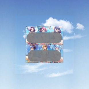 动漫女主自制 游戏王 十六夜秋 性感泳装一组6张 折光彩闪59*86mm