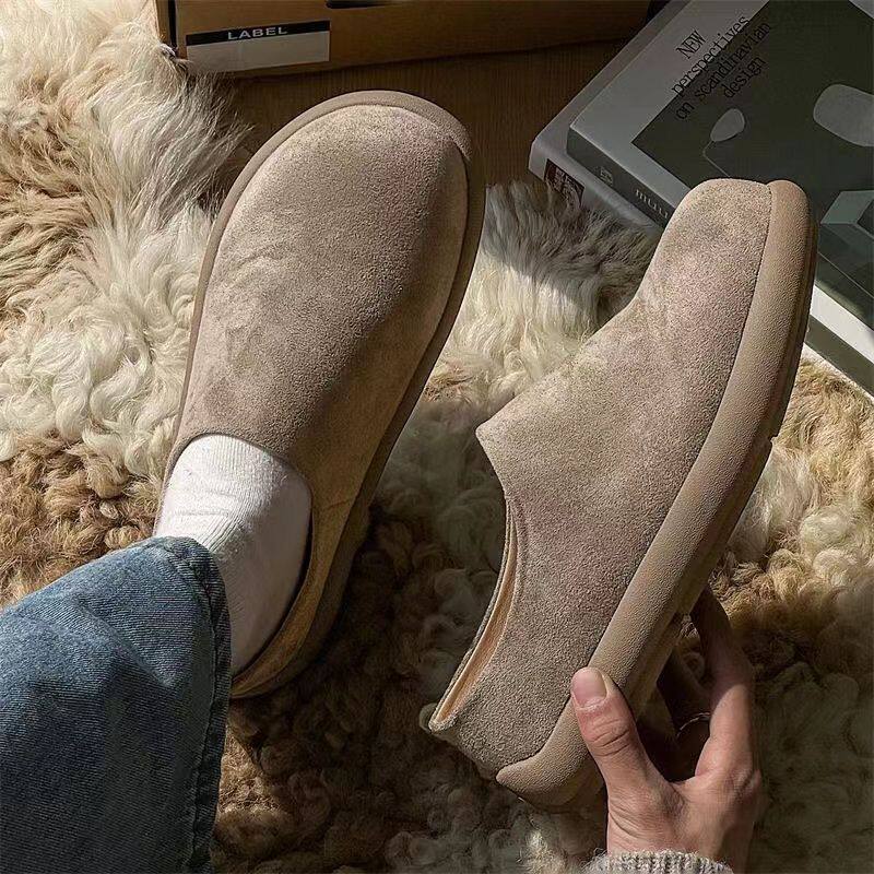 2026春夏款勃肯鞋男包头鞋半拖懒人复古男款软底舒适休闲鞋