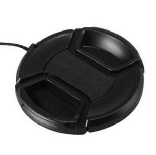 D90 D80套机用 67mm SEL85F18 SELP18200中间捏 无字镜头盖 带绳