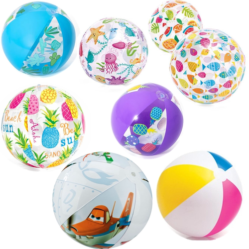 球玩具充气球沙滩球儿童早教游泳水球塑料球水上小孩戏水彩色手球