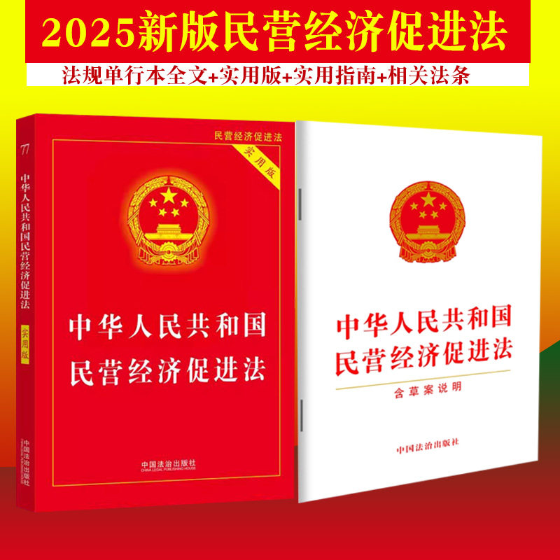 正版【自2025年5月20日起施行】中华人民共和国民营经济促进法（附草案说明）优化民营经济发展环境 保证公平市场竞争法条实用版