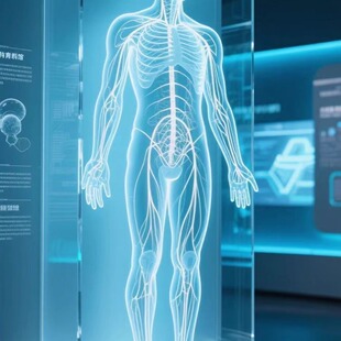 透明亚克力大型实验室模型展示箱定制地台发光有机玻璃展示柜