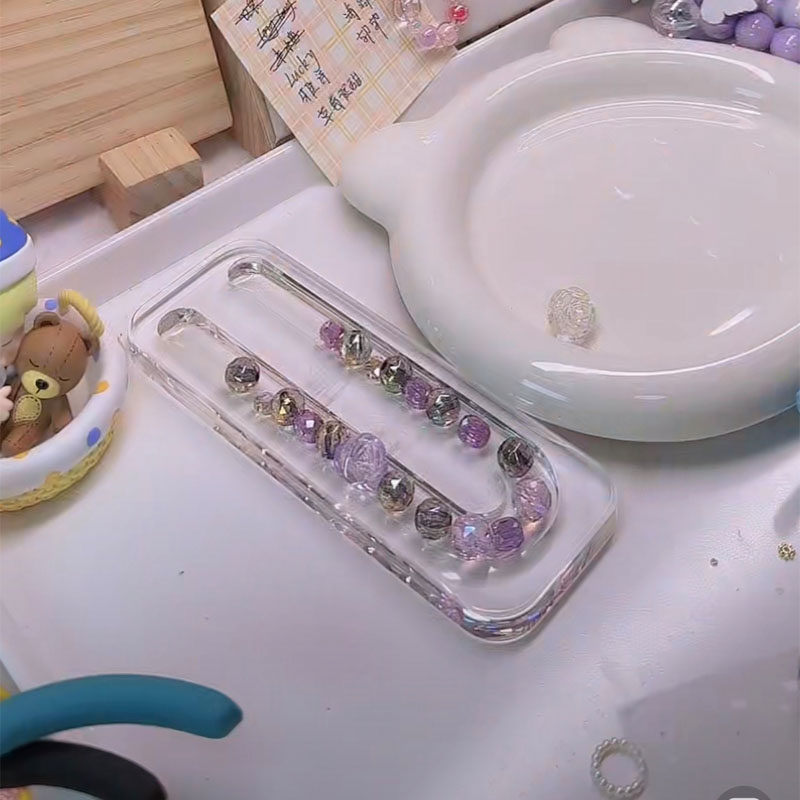 透明珠子设计盘项链亚克力透明设计盘有机玻璃定制展示盘定制