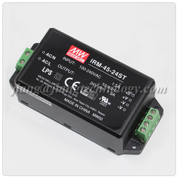 IRM-45-24ST45W 24V小型AC-DC模块电源1.9A端子接线