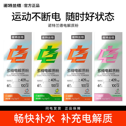 诺特兰德运动电解质冲剂粉电解质水运动骑行电解质饮料健身正品