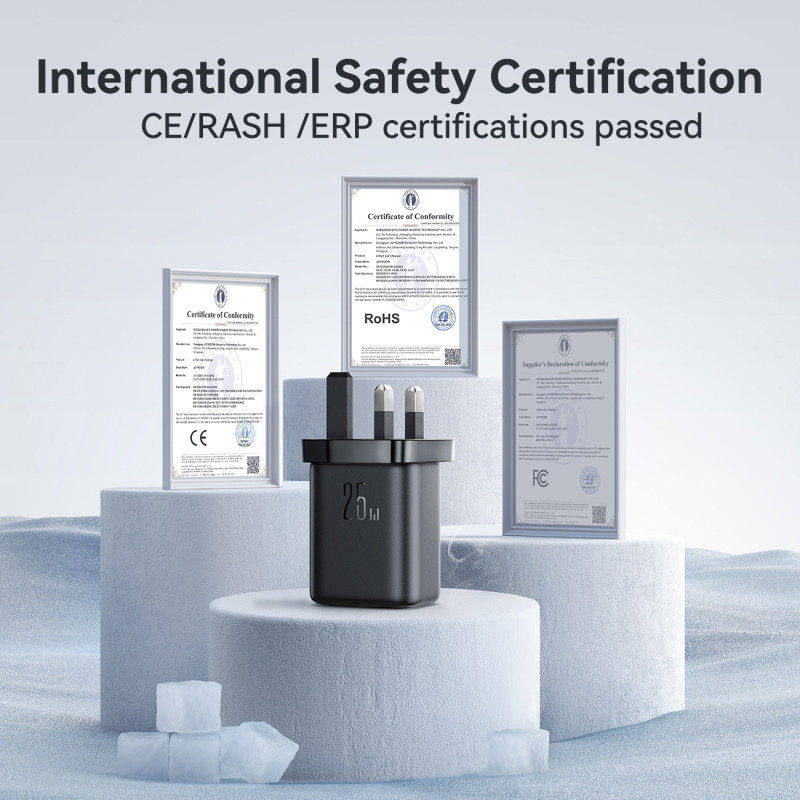 机乐堂EU欧规港澳适配iphone15/16手机三星25W超级快充S24+插头ipad平板三脚UK快叉TypeC火牛充电器带线套装