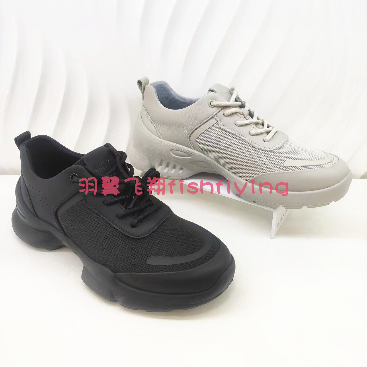 MC254208正品Harson/哈森25春新舒适透气超轻底系带运动休闲男鞋